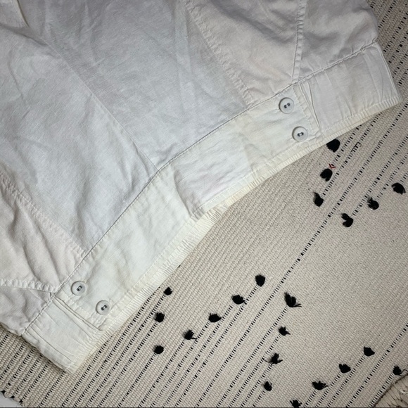 Lily Pulitzer Ivory Linen Cotton Blend Wide Leg - Picture 5 of 10